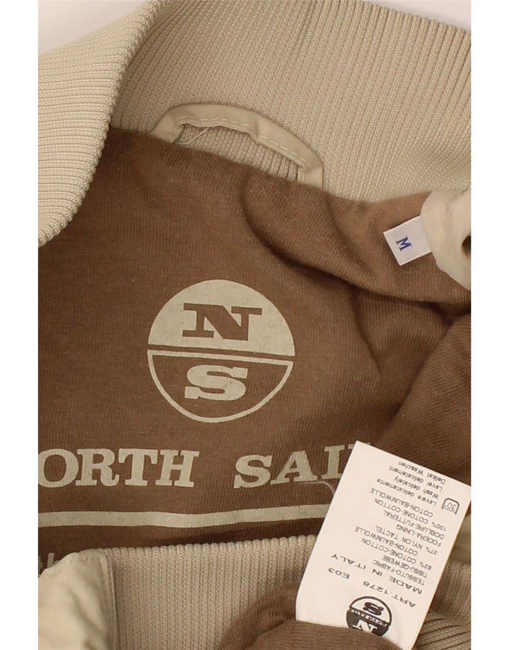NORTH SAILS Mens Bomber Jacket UK 38 Medium Beige Cotton Vintage North Sails and Second-Hand North Sails from Messina Hembry 