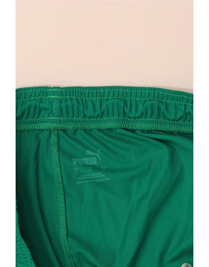 Shorts esportivos masculinos Puma Small Green Colourblock