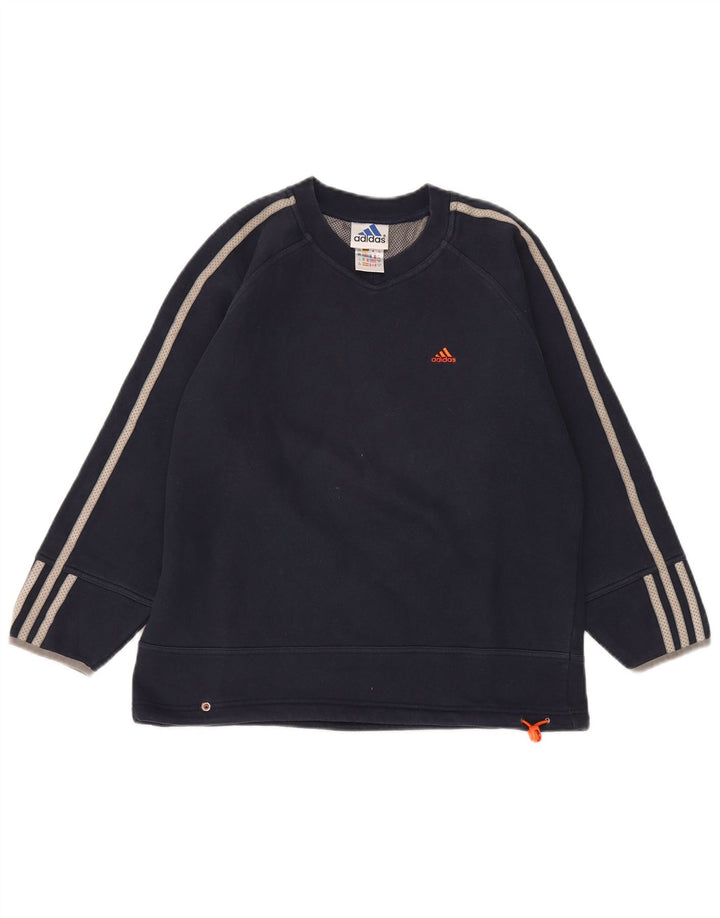 Camisola Adidas Menino Jumper 11-12 Anos Azul Marinho Algodão