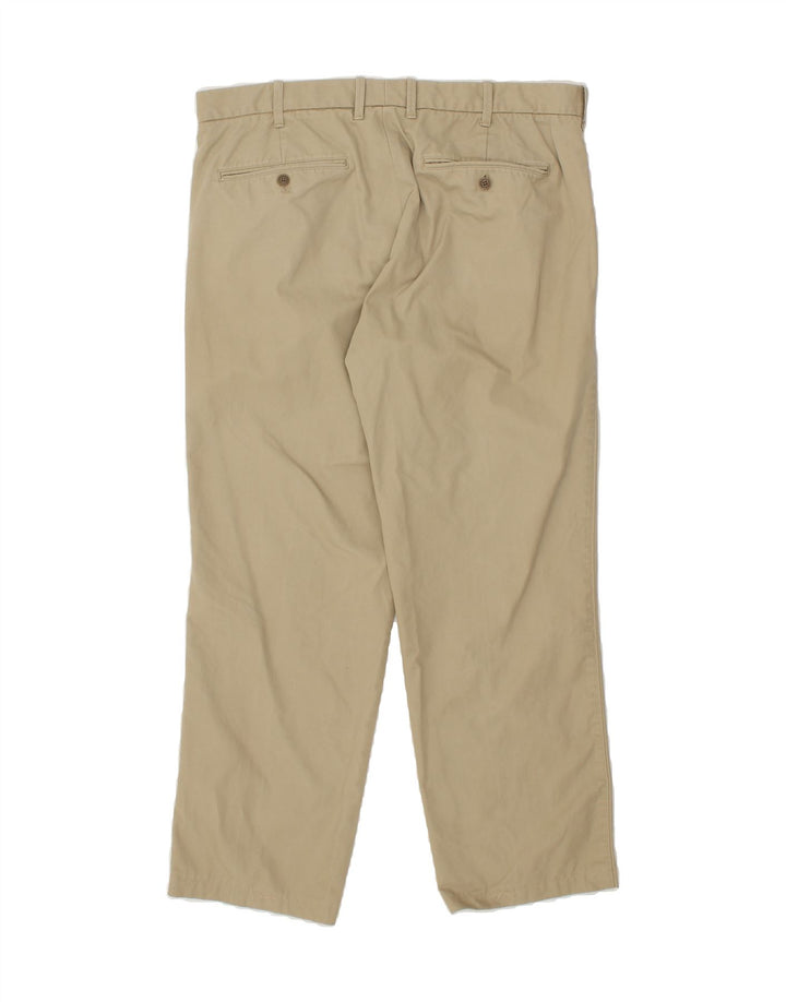 VINTAGE Mens Straight Chino Trousers W36 L32  Beige Cotton Vintage Vintage and Second-Hand Vintage from Messina Hembry 