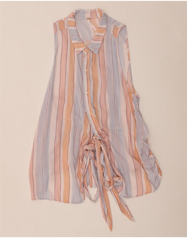 Blusa feminina Free People UK 12 média listrada multicolorida