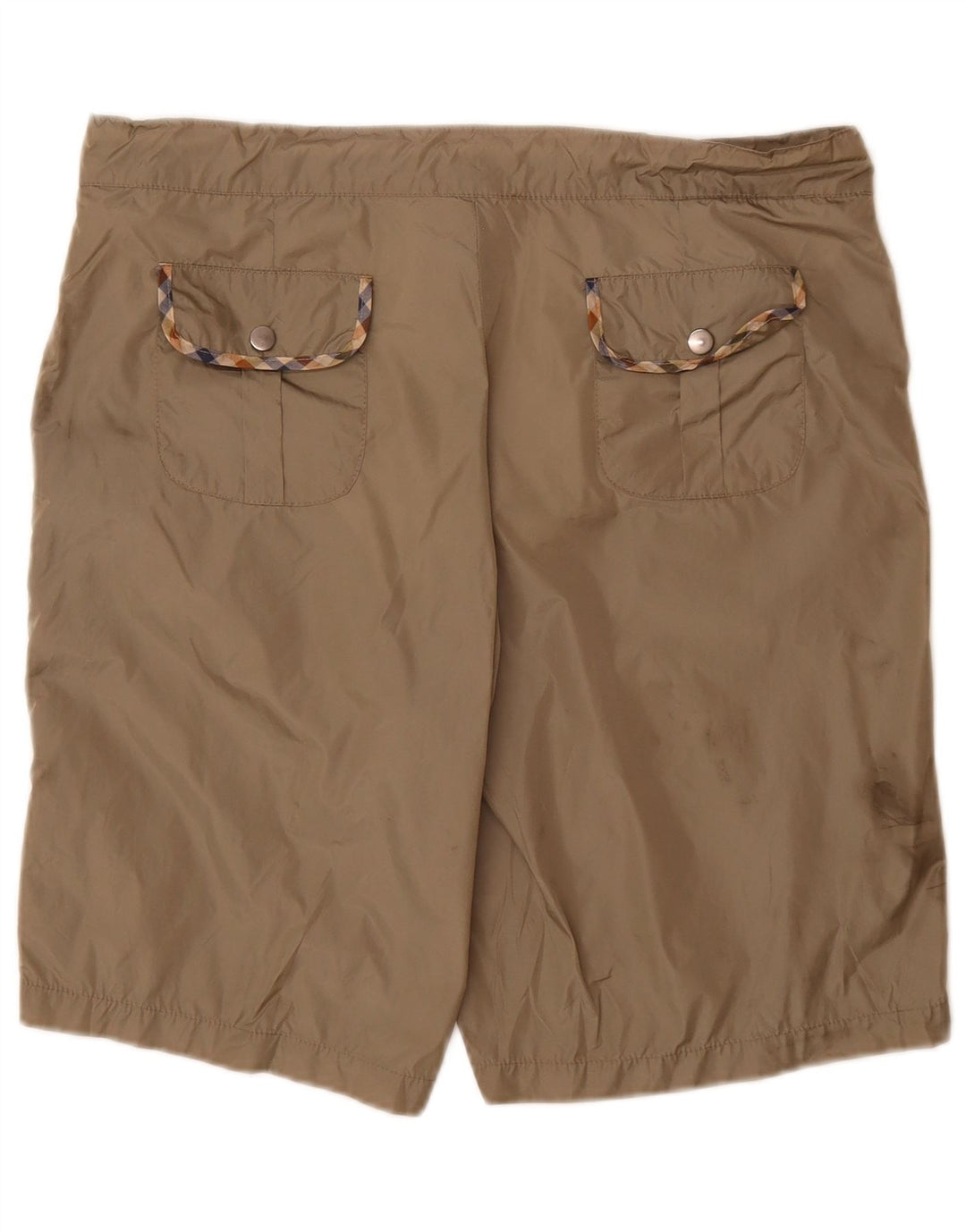 Aquascutum Mens Chino Shorts IT 50 Grande W36 Cinza Poliamida