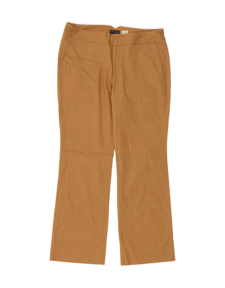 DOCKERS Womens Bootcut Chino Trousers US 16 2XL W36 L30 Brown Pinstripe Vintage Dockers and Second-Hand Dockers from Messina Hembry 