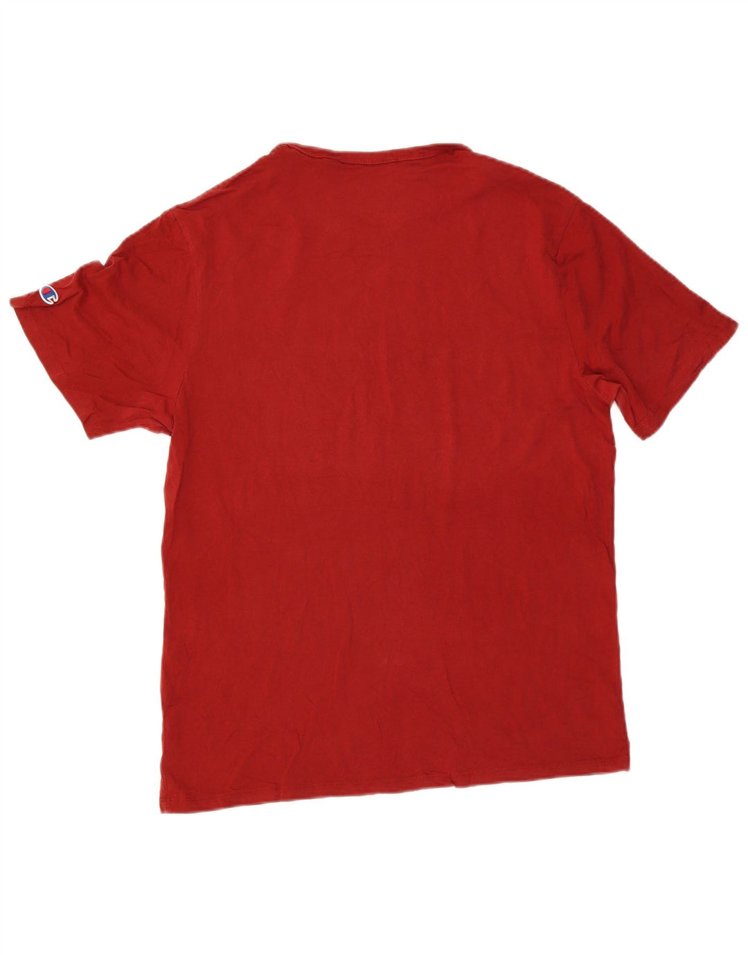 Camiseta masculina estampada Champion grande algodão vermelho