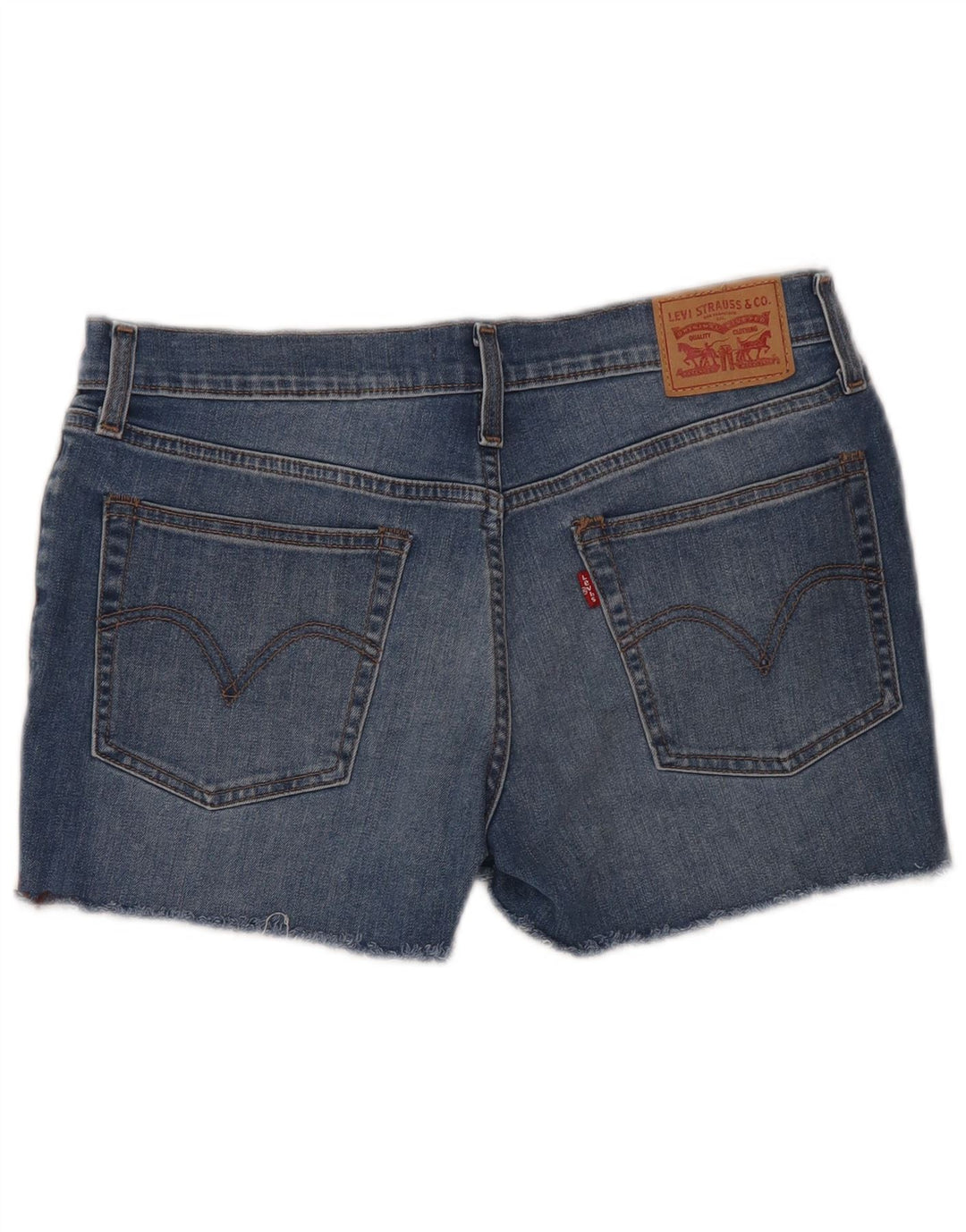 Shorts jeans feminino Levi's W29 algodão azul médio