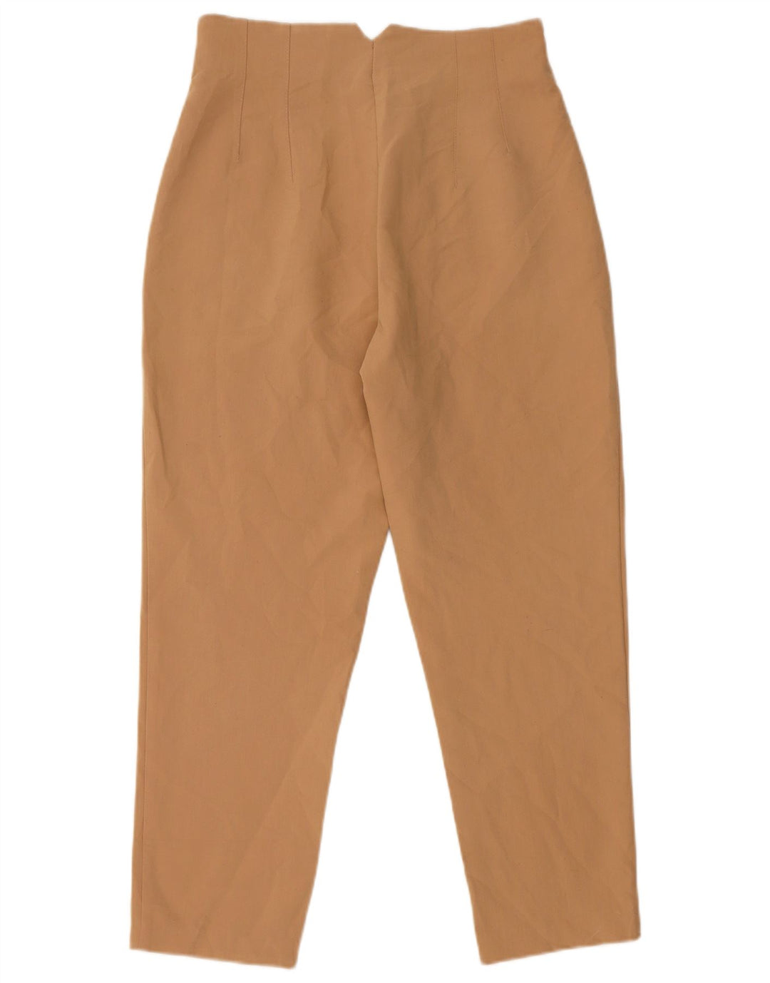 Zara Calça feminina de terno cônico médio W28 L26 bege