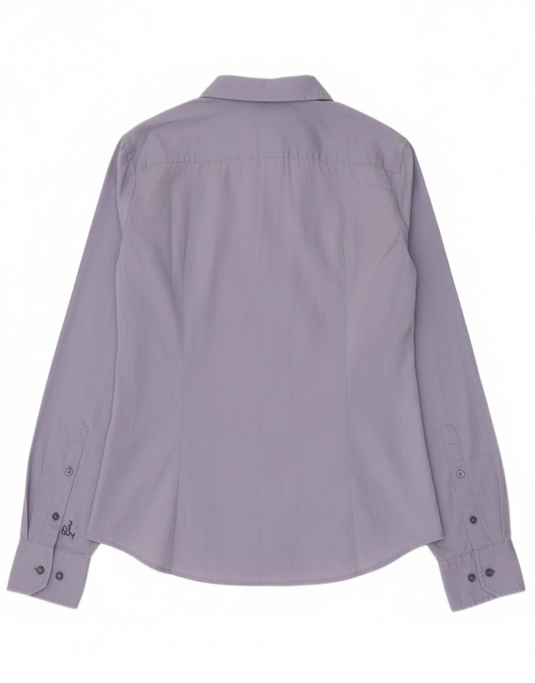 Camisa feminina Gas UK 14 algodão azul médio