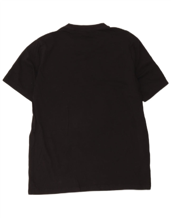 Camiseta masculina Fred Perry grande algodão preto