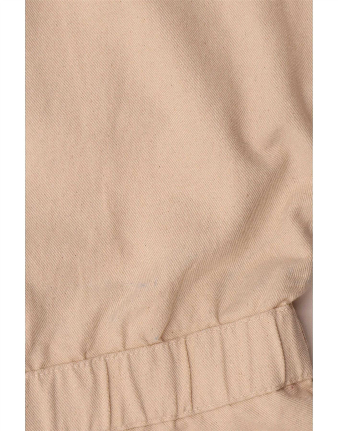 Macacão jeans feminino Zara Reino Unido 14 algodão bege médio