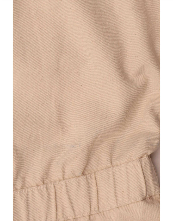 Macacão jeans feminino Zara Reino Unido 14 algodão bege médio