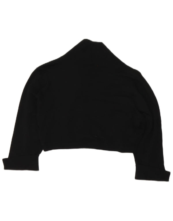 Fase Oito Bolero Jumper Feminino UK 16 Grande Viscose Preta