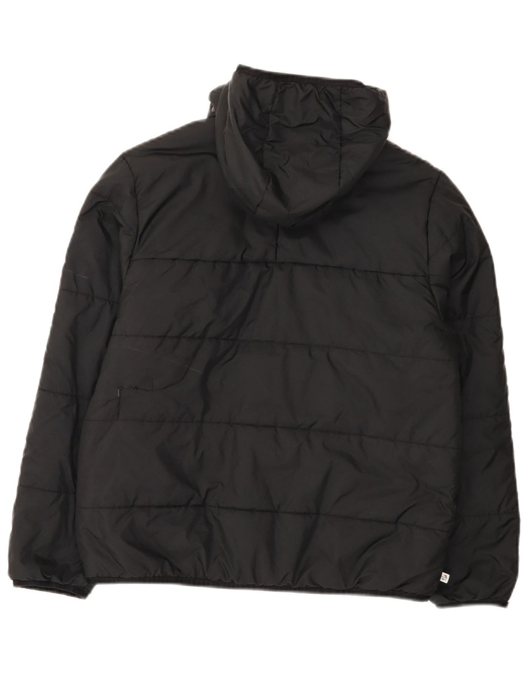 Casaco acolchoado com capuz Adidas Boys 11-12 anos preto poliéster