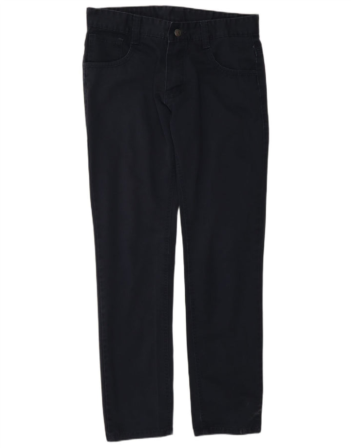Calça masculina reta casual CAT W32 L30 azul marinho