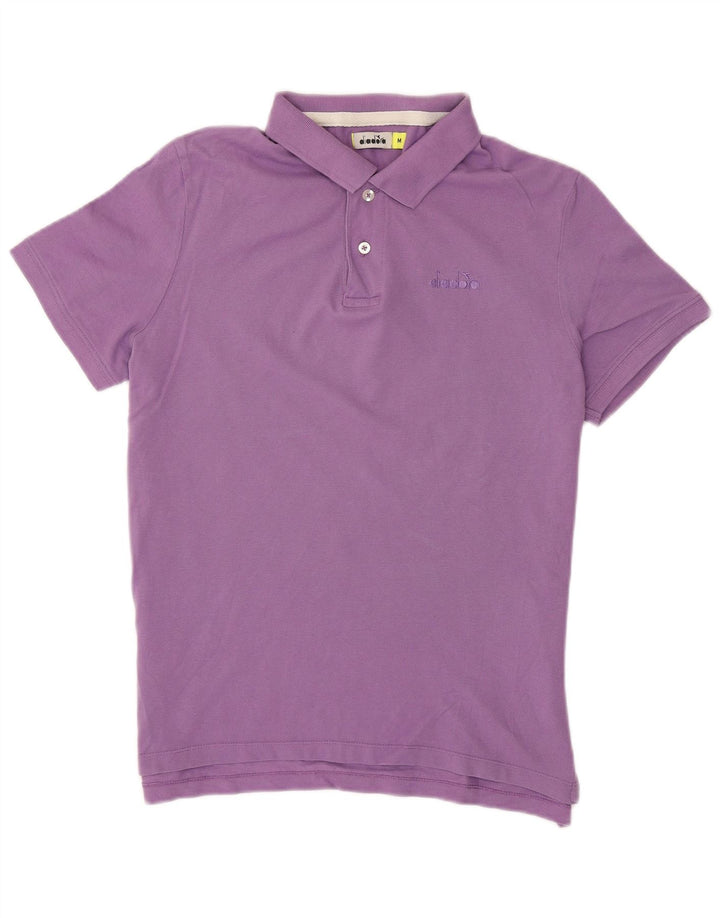 Camisa polo masculina Diadora médio algodão roxo