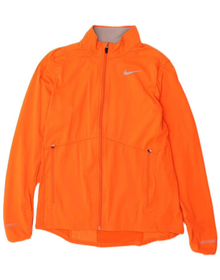 Nike Mens Dri Fit Tracksuit Top Jaqueta Médio Laranja Poliéster