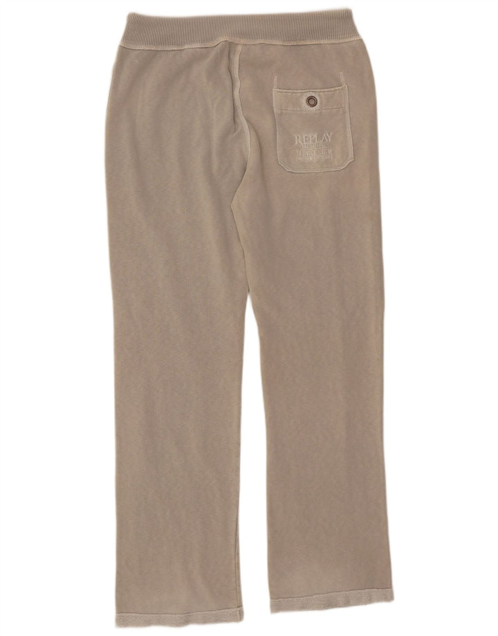 Calça de treino masculina Replay Graphic cinza grande