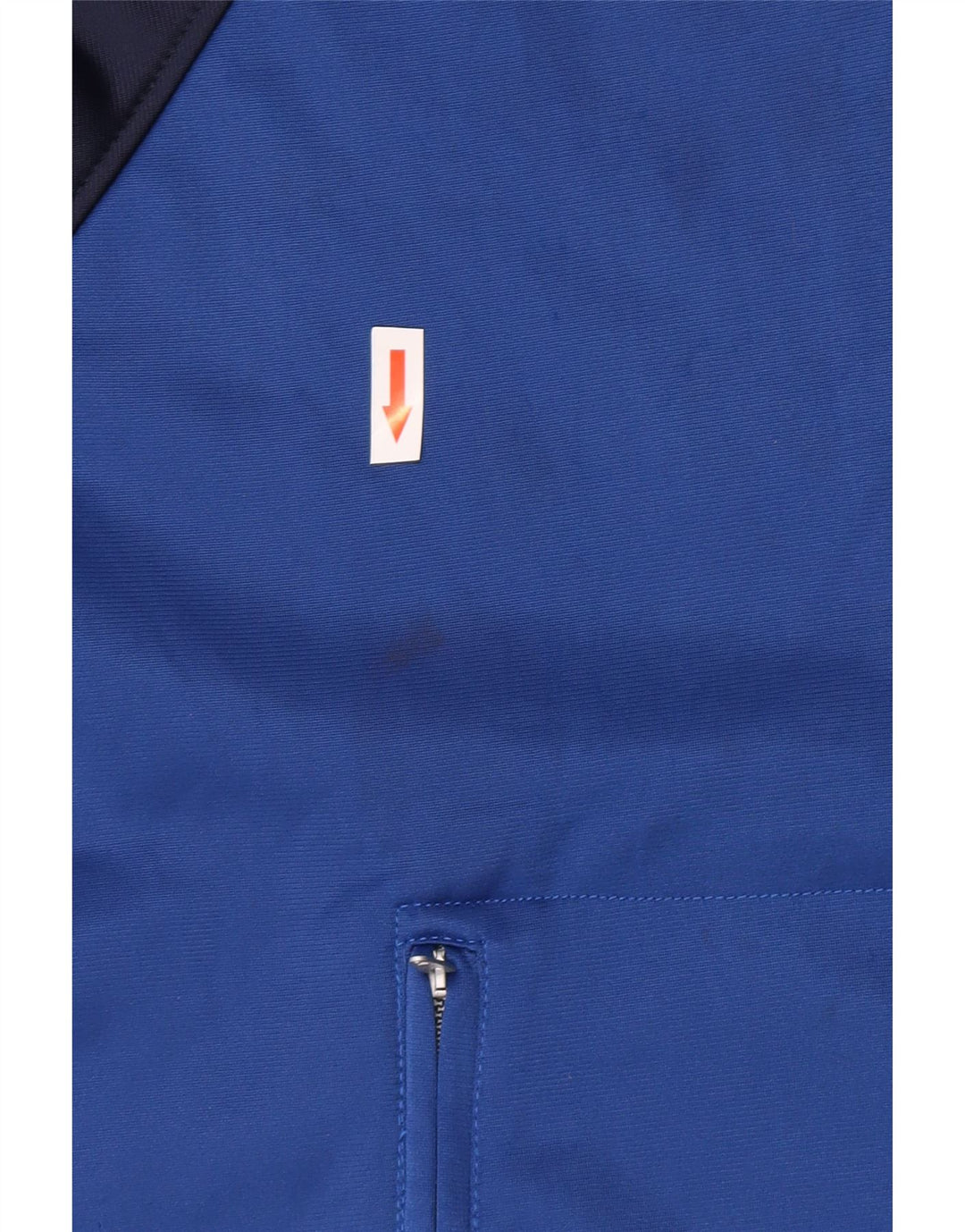 Asics Mens Graphic Tracksuit Top Jaqueta Grande Azul Colorblock Poliéster