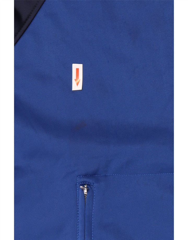 Asics Mens Graphic Tracksuit Top Jaqueta Grande Azul Colorblock Poliéster