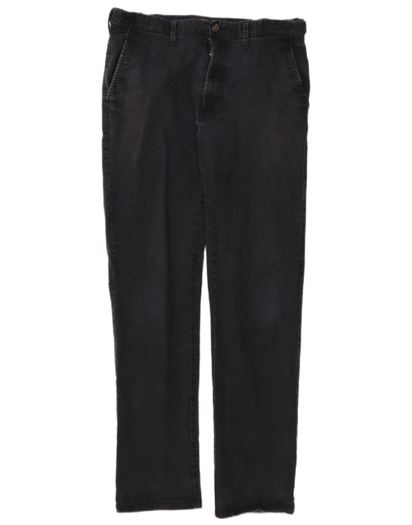 Calça chino masculina Marks & Spencer regular W34 L33 algodão preto