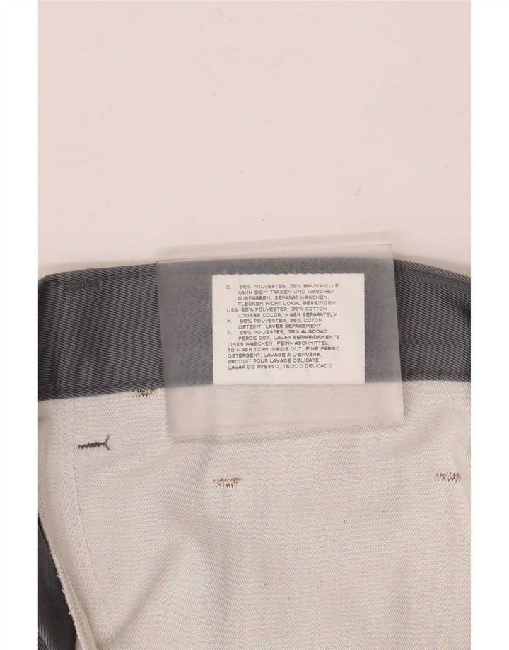 Calça casual masculina Mustang Bootcut W33 L34 poliéster cinza