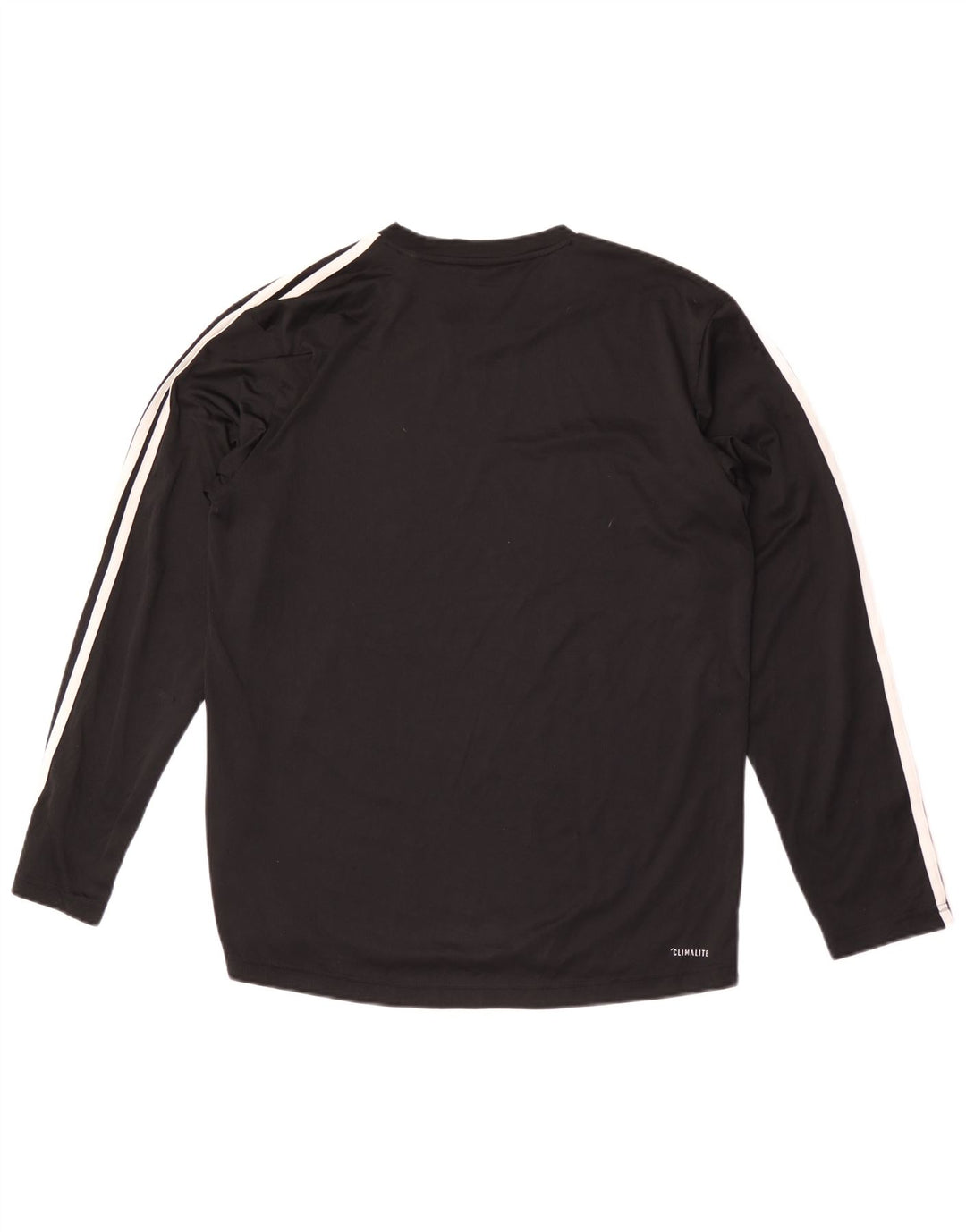 Adidas Mens Climalite Top Manga Longa Grande Poliéster Preto