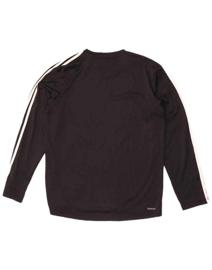 Adidas Mens Climalite Top Manga Longa Grande Poliéster Preto