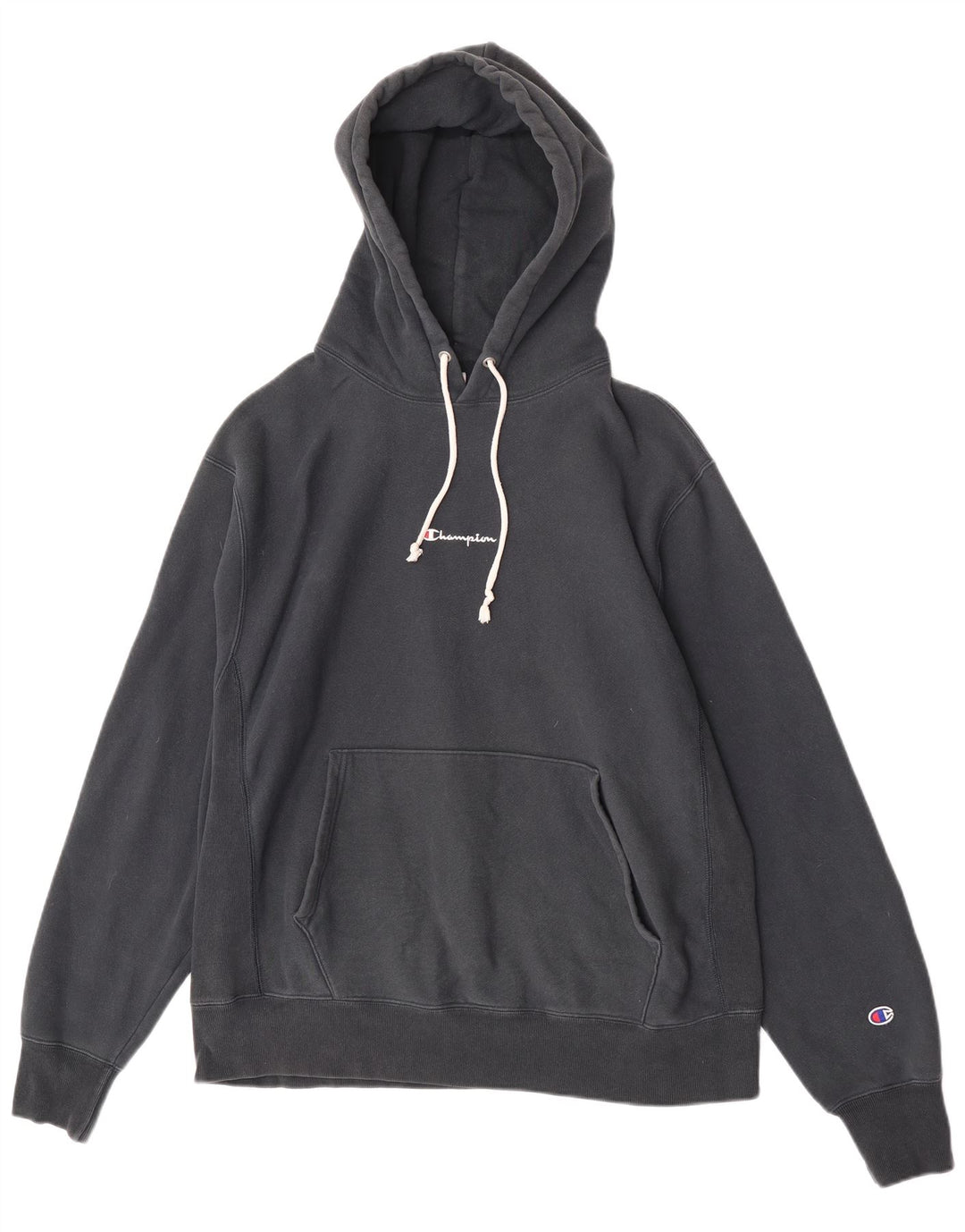 Jumper masculino com capuz Champion grande algodão preto