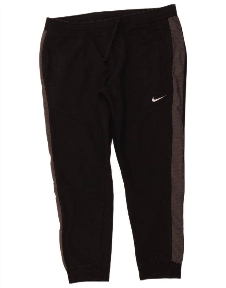 Calça de treino masculina NIKE Joggers 2XL preto colorblock algodão