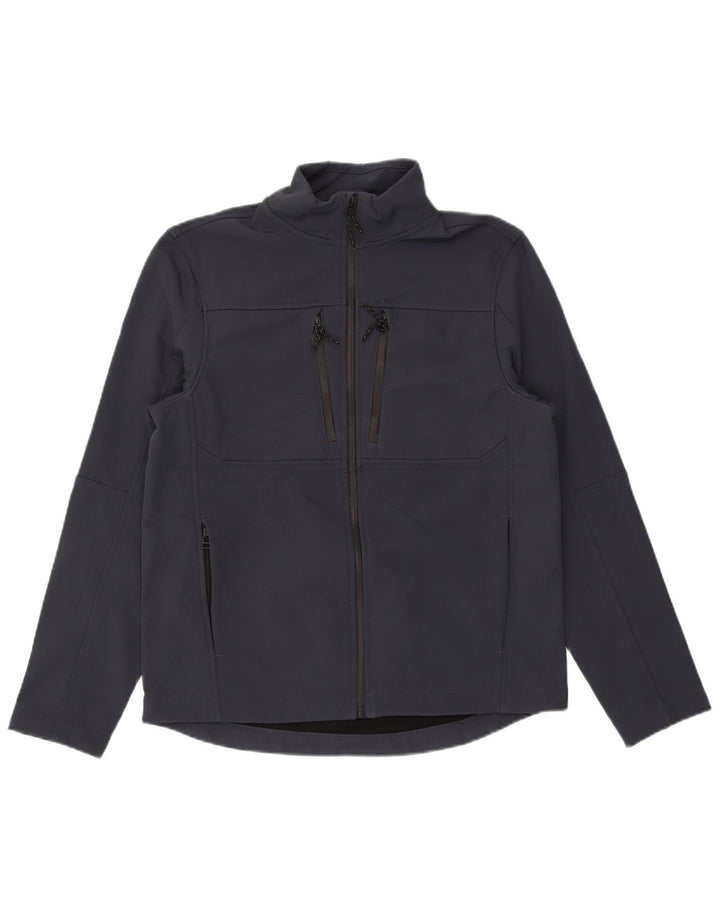 Jaqueta masculina de agasalho Marks & Spencer grande poliéster azul marinho