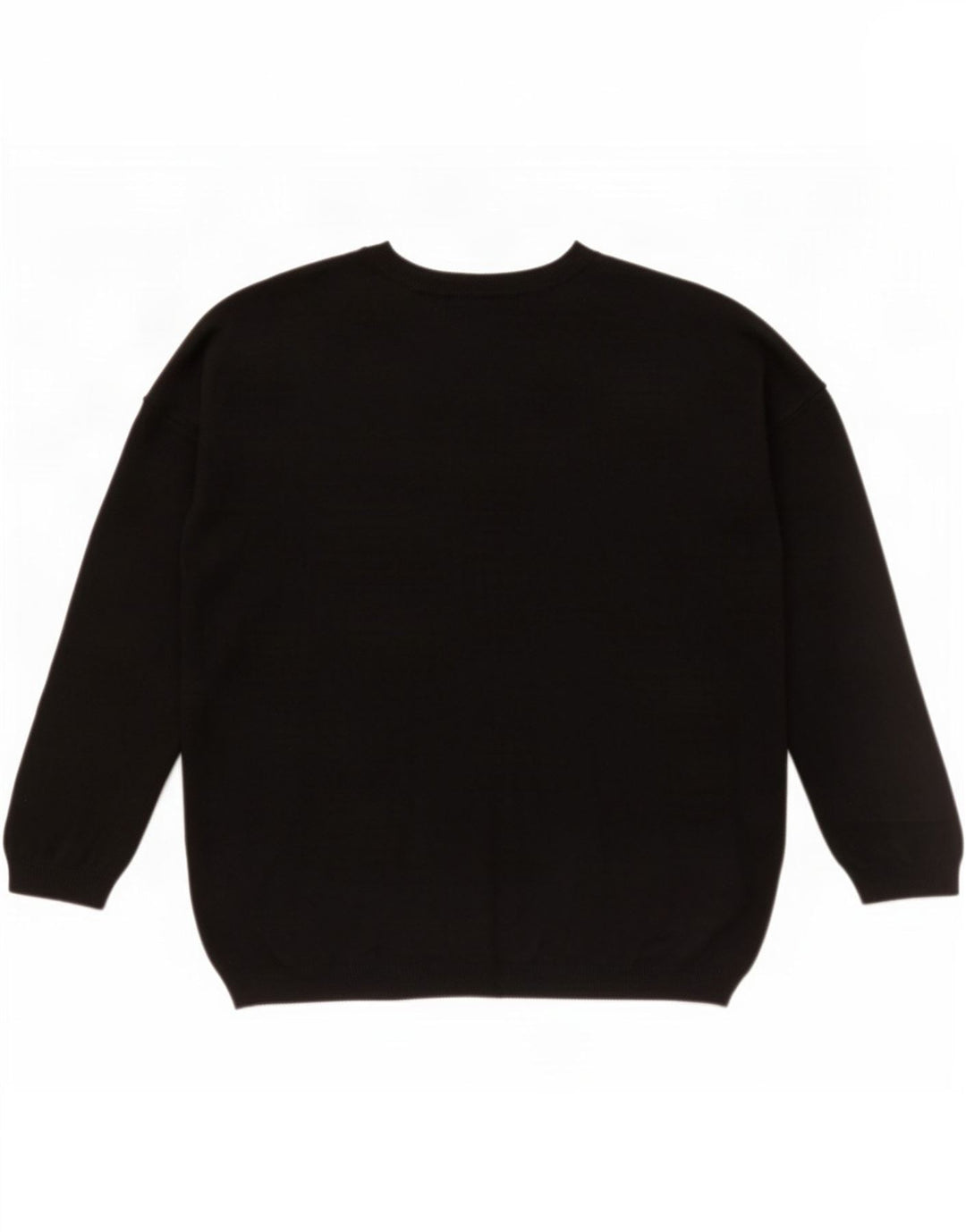 Suéter feminino Marks & Spencer com gola redonda Reino Unido 14 médio preto