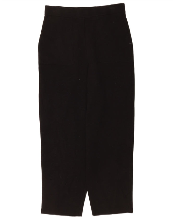 Calça feminina Zara cortada média W28 L24 preta viscose