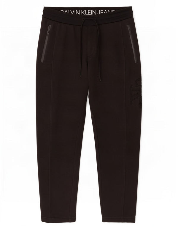 Calça Calvin Klein Jeans Masculina de Treino Médio Algodão Preto