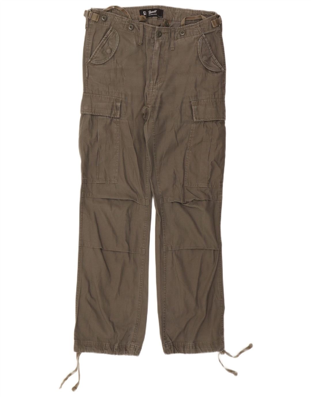 Calça cargo feminina Brandit W29 L29 algodão cáqui