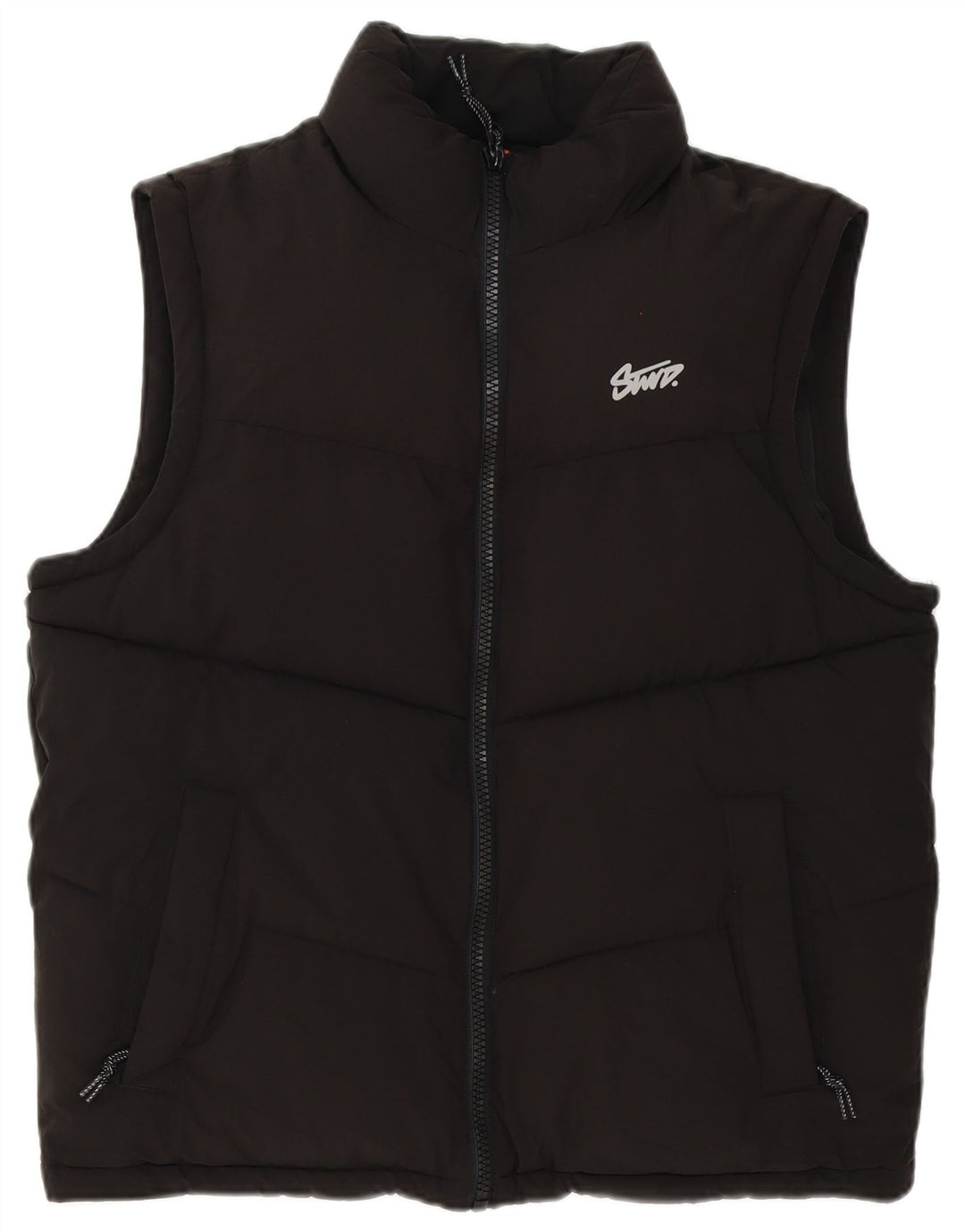 Colete acolchoado masculino Pull & Bear UK 38 poliéster preto médio