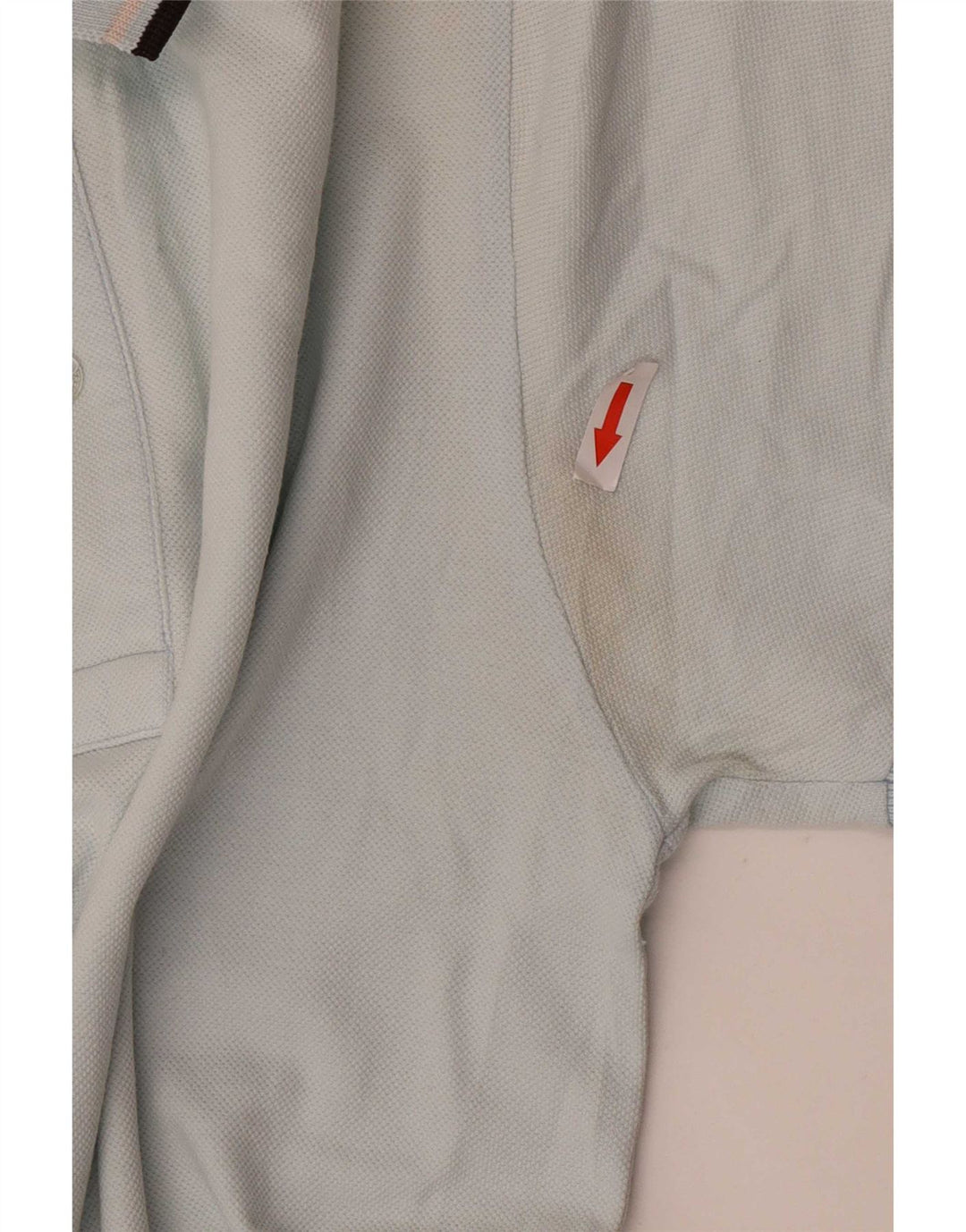 Camisa polo masculina Fred Perry pequena azul algodão