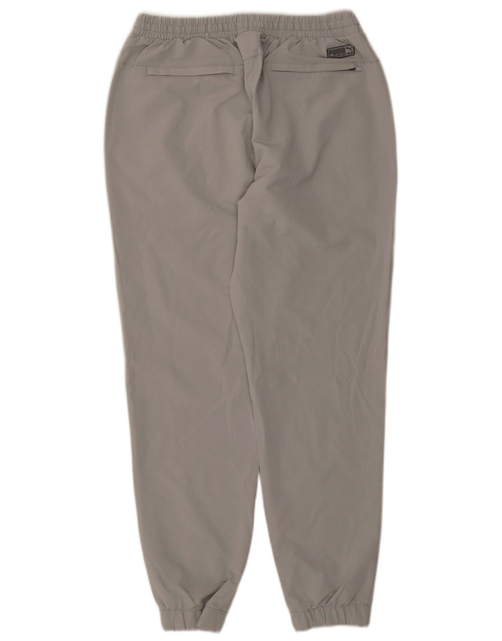 Calça de treino masculina Puma Joggers grande poliéster cinza