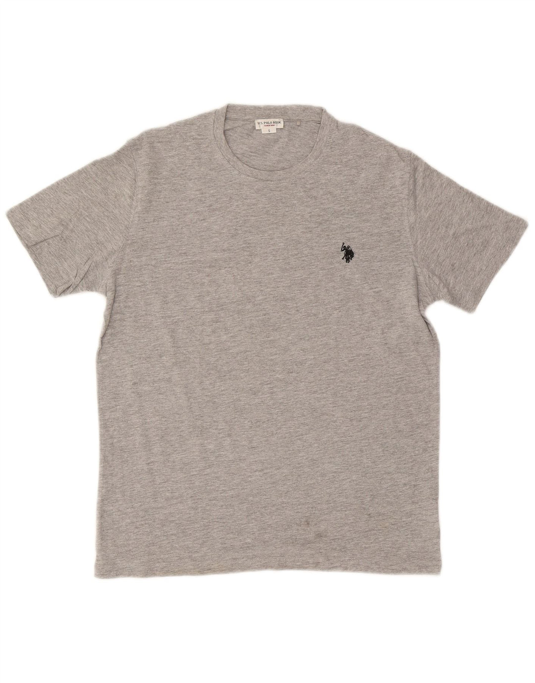 US Polo Assn. Camiseta Masculina Top Pequeno Algodão Cinza