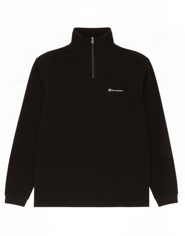 Jumper de lã masculino Champion com zíper e gola 2XL preto