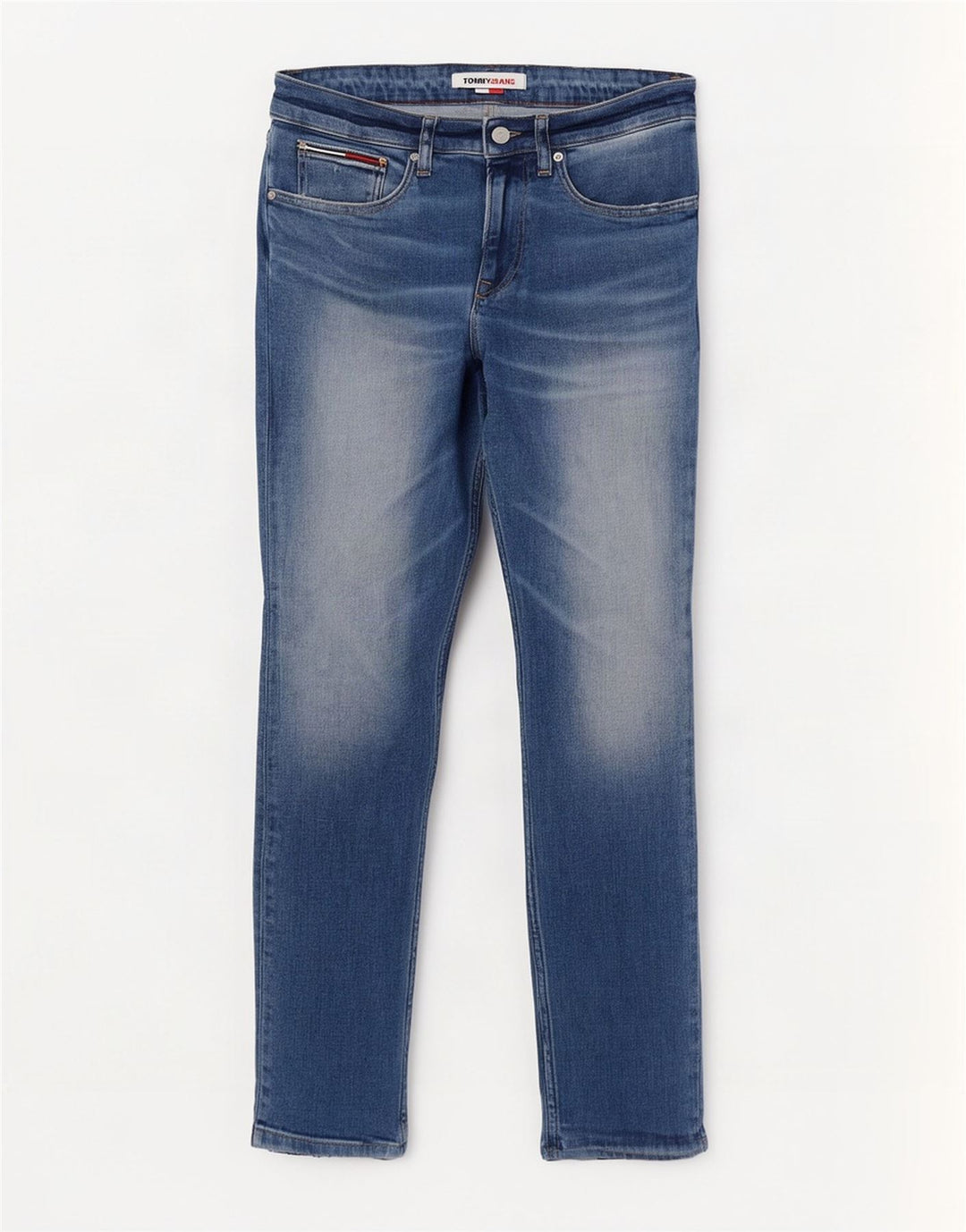 Tommy Hilfiger Masculino Slim Jeans W30 L32 Azul Algodão