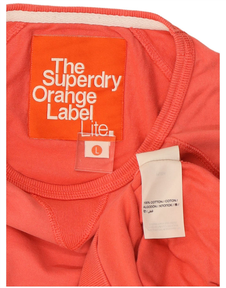 Jumper de moletom feminino SUPERDRY UK 16 grande rosa