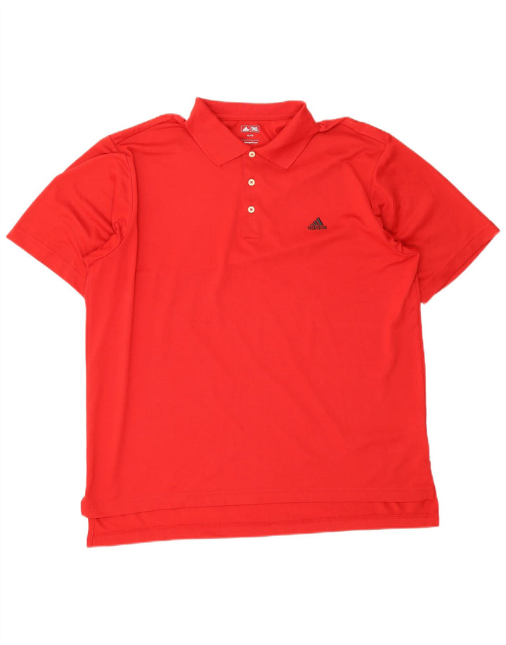 Camisa Polo Masculina Adidas XL Poliéster Vermelho
