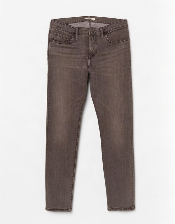 Calça jeans masculina Levi's 502 Tapered W30 L32 cinza algodão