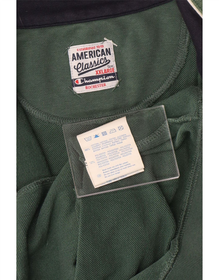 CHAMPION Jaqueta masculina de agasalho 2XL algodão verde