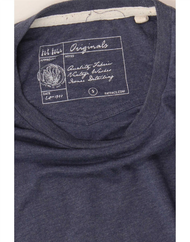 Camiseta masculina Fat Face Top Pequeno Azul Marinho