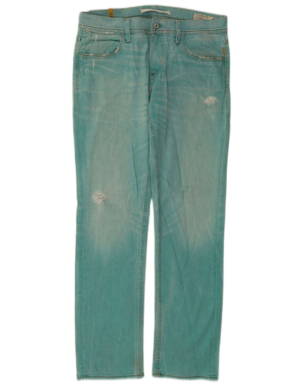 Meltin' Pot Jeans retos masculinos W33 L32 algodão verde