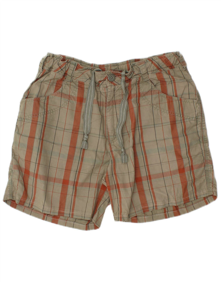 Nike Mens Shorts Médio W32 Verde Xadrez Algodão