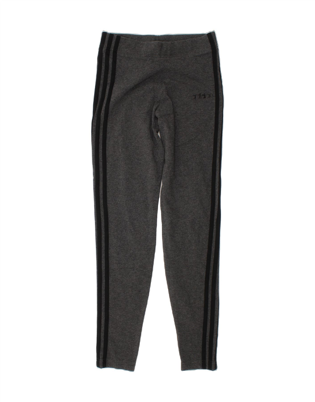 ADIDAS Girls Leggings 13-14 Years Grey Cotton Vintage Adidas and Second-Hand Adidas from Messina Hembry 