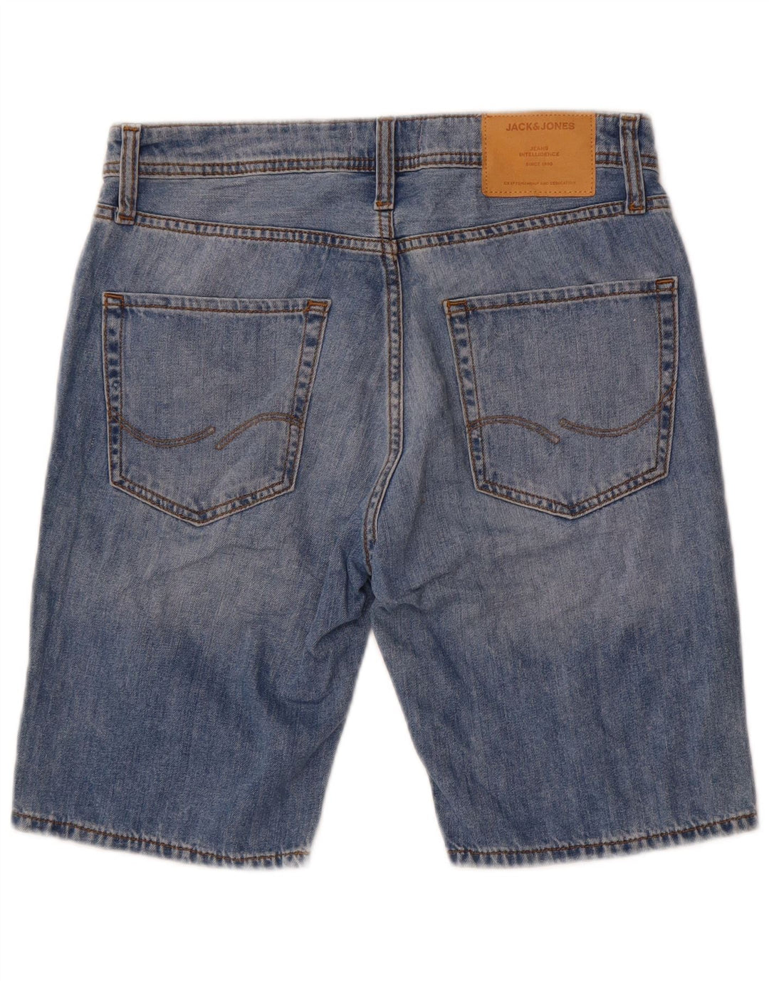 Shorts jeans masculino regular Jack & Jones pequeno W29 algodão azul