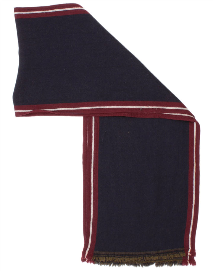 Lenço retangular masculino Massimo Dutti tamanho único azul marinho listrado clássico