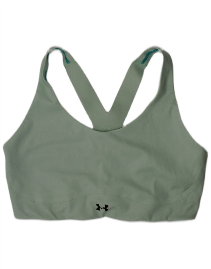 Sutiã esportivo feminino Under Armour grande poliamida verde